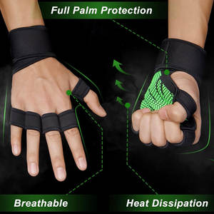 ถุงมือฟิตเนสแบบครึ่งนิ้ว ระบายอากาศได้ดี กันลื่น สำหรับยกน้ำหนัก ออกกำลังกาย เล่นกีฬา เหมาะสำหรับผู้ชายและผู้หญิง - Product Image 3