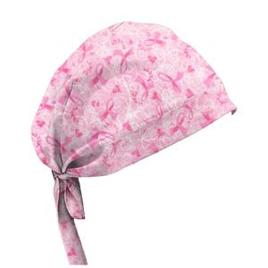 Chapeau de gommage en matériau extensible Léger imprimé personnalisé Séchage rapide Commande en gros ICU ER Use Soft Comfortable Scrub Caps - Product Image 5