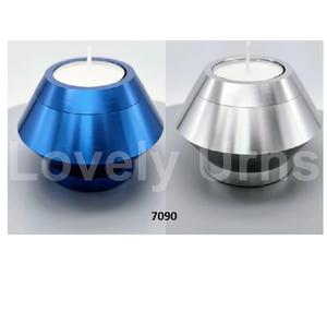 Urna para cenizas humanas Urna de cremación para adultos femeninos y masculinos para cenizas de adultos Urna de cenizas de aluminio con urna cruzada Blanco y oro rojo - Product Image 6