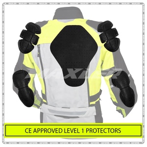 2025 New Arrival Custom Men's Motorcycle <b>Jacket</b> Long Sleeves Black <b>Grey</b> Combo Rural IV Men's Motorbike Textile Auto Racing Wear - Product Image 2