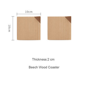 Juego de posavasos de madera natural maciza, construidos para una resistencia al calor confiable, perfectos para la comedor del hogar en el día a día. - Product Image 2