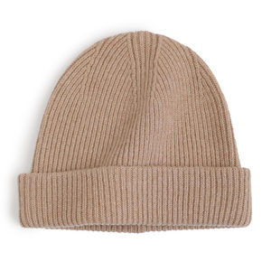 Bonnet vente en gros à la mode logo personnalisé broderie couleur unie chaud hiver bonnet en tricot doublure latérale intérieure casquette nouveau Desig - Product Image 5