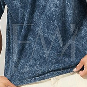 Camisetas de manga corta lavadas con ácido para hombre más vendidas Color personalizado 100% algodón Precio de fábrica - Product Image 5