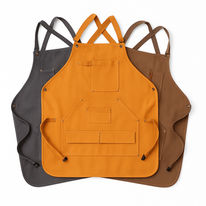 Tablier de cuisine en toile de coton pour la pâtisserie, design tendance, avec sangle réglable - Product Image 1