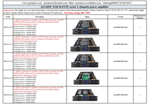 Mô-đun khuếch đại 2ohm, bảng khuếch đại và nguồn điện cho 2 kênh và 4 kênh, dòng ALLDSP, dòng PFC, bộ khuếch đại công suất - Product Image 4