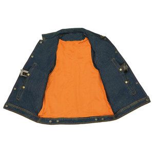 High Quality Customized Design Denim Vest For Men's Wholesale Price New Fashion Casual Style Cotton Denim Vest Men's Breathable - Product Image 5