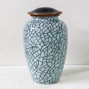 โกศบรรจุอัฐิอะลูมิเนียม แบบทันสมัยและแบบดั้งเดิม สไตล์หิน สำหรับบรรจุอัฐิมนุษย์ อุปกรณ์งานศพ โกศบรรจุอัฐิสำหรับผู้ใหญ่ ขนาด 10 นิ้ว - Product Image 1