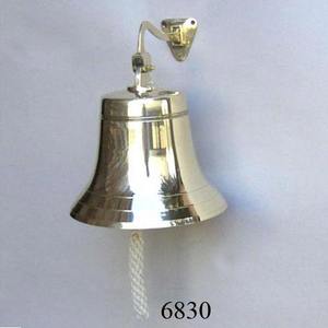 Beautifully Designed Brass Ship Bell Chrome Plated Best Indian Supplier Customized Brass Wall Mount Bell Home Decor <b>Gifts</b> - Product Image 2