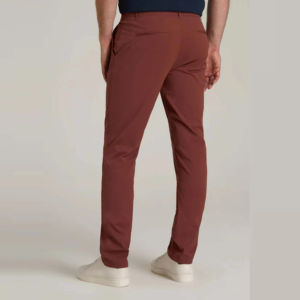 Pantalon de jogging avec logo personnalisé en gros Vêtements pour hommes Pantalon de robe léger en coton polaire décontracté à motif droit - Product Image 4