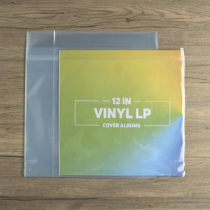 12 inch 33 vòng/phút Nắp kéo pha lê rõ ràng PP nhựa Polypropylene LP Vinyl ghi lại bên ngoài tay áo Bìa album bảo vệ - Product Image 3
