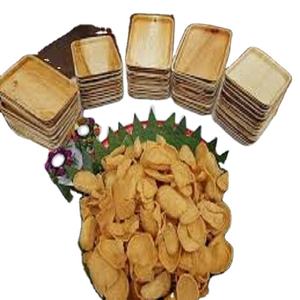 Platos de cena de hoja de palma de bambú desechables ecológicos biodegradables para fiestas de picnics de viaje - Product Image 1