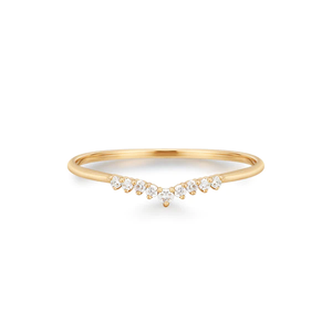 Fine Jewelry Korean Minimalist 925 <b>Sterling</b> <b>Silver</b> <b>Ring</b> Stackable <b>Set</b> of Two 18k Gold Plated Zircon <b>Rings</b> for Girls from India - Product Image 3