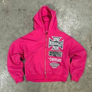 Vêtements décontractés d'hiver Nouvelle arrivée Sweat à capuche surdimensionné avec fermeture éclair Sweatshirts à capuche écologiques avec logo personnalisé et sérigraphie - Product Image 4