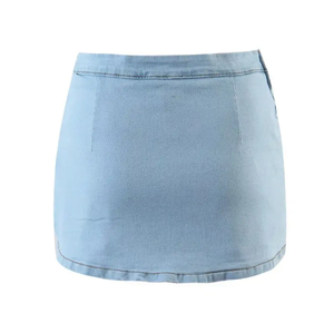 Femmes nouveau printemps été Denim jupes Style coréen taille haute imprimé Denim jupe courte jean a-ligne jupe - Product Image 3