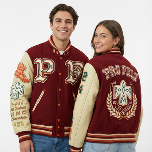 Vestes de baseball personnalisées en chenille brodée 100% polyester, nouveau design 2026, dernières tendances, collage personnalisé pour hommes - Product Image 4