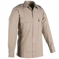 Uniformes Feiny en gros, vêtements de travail de bureau personnalisés pour hommes, manches longues, chemise d'uniforme de sécurité bleue