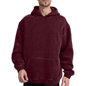 Sudadera con Capucha Vintage Desgastada para Hombre, Sudadera Holgada de Estilo Urbano para Parejas con Lavado Ácido - Product Image 2