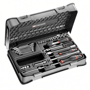 Juego de Herramientas Facom de 27 Piezas con Llaves de Tubo y Llaves Inglesas de 6 Puntas, Métricas de 1/4'' - Product Image 2