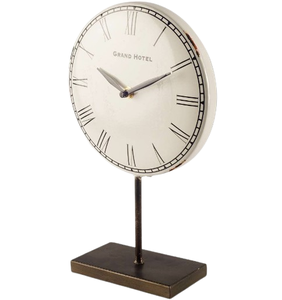 Reloj decorativo de mesa de pie redondeado, reloj despertador de mesa, reloj de sincronización de diseño moderno, reloj de mesa Vintage - Product Image 1