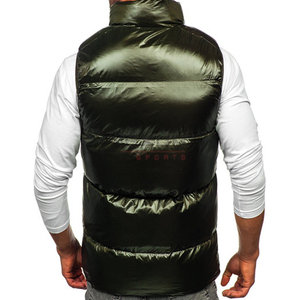 Veste en duvet sans manches pour hommes en plein air Oem hiver personnalisé 2025 Gilet bouffant chaud Gilet bouffant pour hommes Veste d'hiver Gilet en duvet personnalisé - Product Image 2