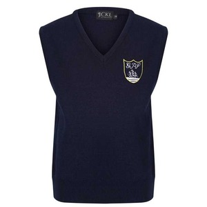 Personnalisation possible pour un pull d'uniforme scolaire unisexe à demi-manches de qualité supérieure pour la saison automne/hiver à vendre - Product Image 1