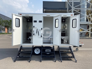 Thương mại sang trọng di động nhà vệ sinh Trailer di động di động đôi cabin sang trọng nhà vệ sinh Trailer - Product Image 3
