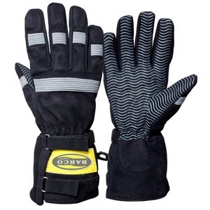 Gants personnalisés pour pompier coupe-feu, de haute qualité en cuir véritable 100% résistant au feu - Product Image 5