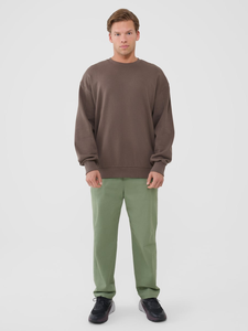 Mejor diseño de los hombres de alta calidad pulóver sudaderas de invierno de lana de tela de Color sólido de talla grande de algodón mezclado - Product Image 5