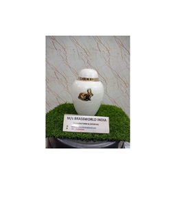Urne de crémation pour animaux de compagnie Urnes de crémation en métal personnalisées pour cendres Urne de crémation décorative artisanale pour urne humaine/lapin - Product Image 1