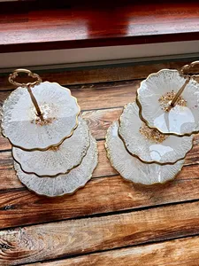 Soporte para tarta de resina hecho a mano, exhibición duradera y elegante para servir todos los días, soporte único para tarta de resina al precio más bajo - Product Image 5