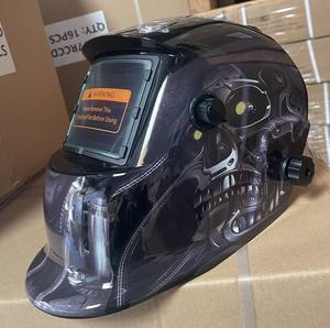 Casque de soudage à visière intégrale à écran large, vision à 180°, assombrissement automatique, protection anti-éblouissement, batterie au lithium, alimentation solaire, garantie 3 ans - Product Image 1