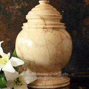 Urna Funeraria de Mármol Azul Gris para Adultos, Jarra de Piedra Pulida para Cenizas Humanas, Recuerdo Conmemorativo, Estilo Europeo, Ecológica - Product Image 3