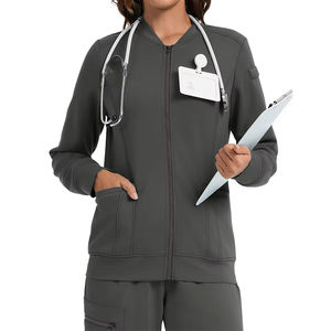 Vêtements de travail infirmiers de haute qualité à la mode en gros, blouses médicales à manches longues extensibles, uniformes, vestes pour femmes - Product Image 6