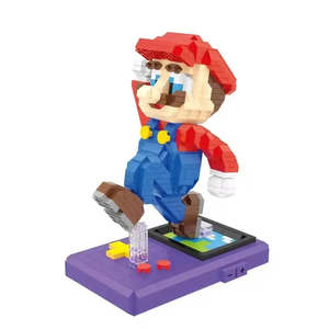 Figurines Micro Blocs Yoshi Super Mario, Briques de Construction Créatives en Plastique DIY, Modèles à l'Échelle 1:8 et 1:72, Ensembles Modernes Inclus - Product Image 4