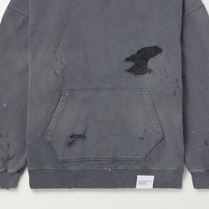 Fournisseur d'usine direct sweats à capuche confortables en coton pour hommes à vendre 2025 nouvelle mode sweat à capuche en détresse - Product Image 4