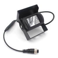 Caméra de camion robuste certifiée E-Mark AHD 1080P | Câble d'aviation 4 broches étanche IP69K avec vision nocturne 18 IR pour bus, camping-car et remorque