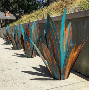 Nouvelle plante d'agave d'art de fer transfrontalier artificielle pour les ornements de décoration de plantes de jardin - Product Image 2