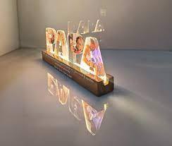 Letras Acrílicas Personalizadas con Mensajes Profundos y Elegantes 2025, Luz Nocturna LED 3D, Publicidad Moderna, Única y Sentida - Product Image 3