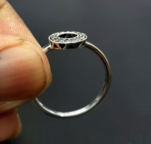 Anillo de montura de 7mm de Plata de Ley 925 al por mayor, ajuste en blanco genuino de alta calidad para componentes de accesorios de joyería de piedras - Product Image 3