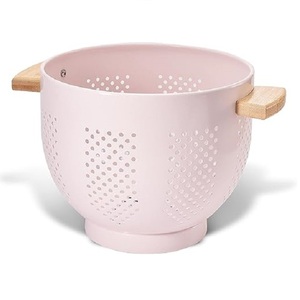 Hot Selling Product Metal Colander With Handle Easy to Carry Kitchen Ware Product <b>Sink</b> Strainer Rice Vegetables Fruit <b>Drainer</b> - Product Image 2