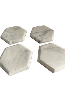 Posavasos de mármol de piedra, Juego de 4 posavasos de mármol de ónix - Product Image 4