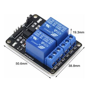บอร์ดพัฒนาโมดูลรีเลย์แบบแยกสัญญาณด้วยออปโตคัปเปลอร์ 5V 2 ช่อง - Product Image 4