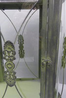 Lanterne à bougie patine verte vintage classique Design intemporel pour les espaces intérieurs et extérieurs Style cylindre en gros pour un usage domestique