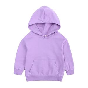 Ropa de calle 100% algodón invierno niños cálido Color sólido bebé algodón polar niños pulóver sudaderas térmicas - Product Image 4