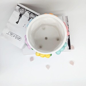 กระถางดอกไม้สีสันสดใส | กระถางสำหรับต้นไม้ | ของขวัญสำหรับทำสวนกระถางดอกไม้เซรามิกกระถางต้นไม้ดีไซน์สวยไม่เหมือนใคร - Product Image 4