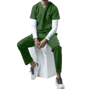 Uniformes de soins infirmiers médicaux de luxe pour hommes gommage travailleurs hommes joggeurs gommages ensembles uniformes hommes et femmes hôpital gommage - Product Image 3