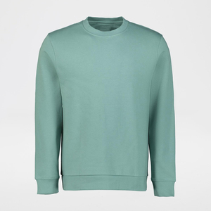 Nouveau modèle de sweat-shirt pour hommes respirant de haute qualité avec logo personnalisé polaire d'hiver légère couleur unie gaufré - Product Image 6