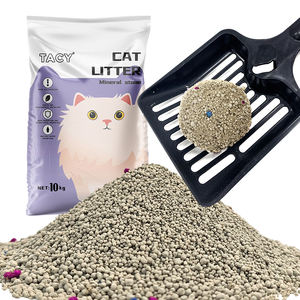 Arena para gatos de proveedor OEM, fuerte aglomeración, antibacteriana, fácil de limpiar, rápida absorción, buen <span class=keywords><strong>control</strong></span> de olores, arena para gatos de bentonita - Product Image 1