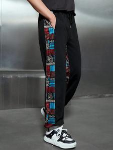 กางเกงวอร์มผ้าฟลีซสำหรับผู้ชายกางเกงวิ่งผ้าคอตตอน - Product Image 5