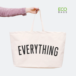 Vente en gros de sacs cabas en toile grande capacité personnalisés sacs à provisions à bandoulière en coton naturel mode style lettre impression plage voyage - Product Image 1